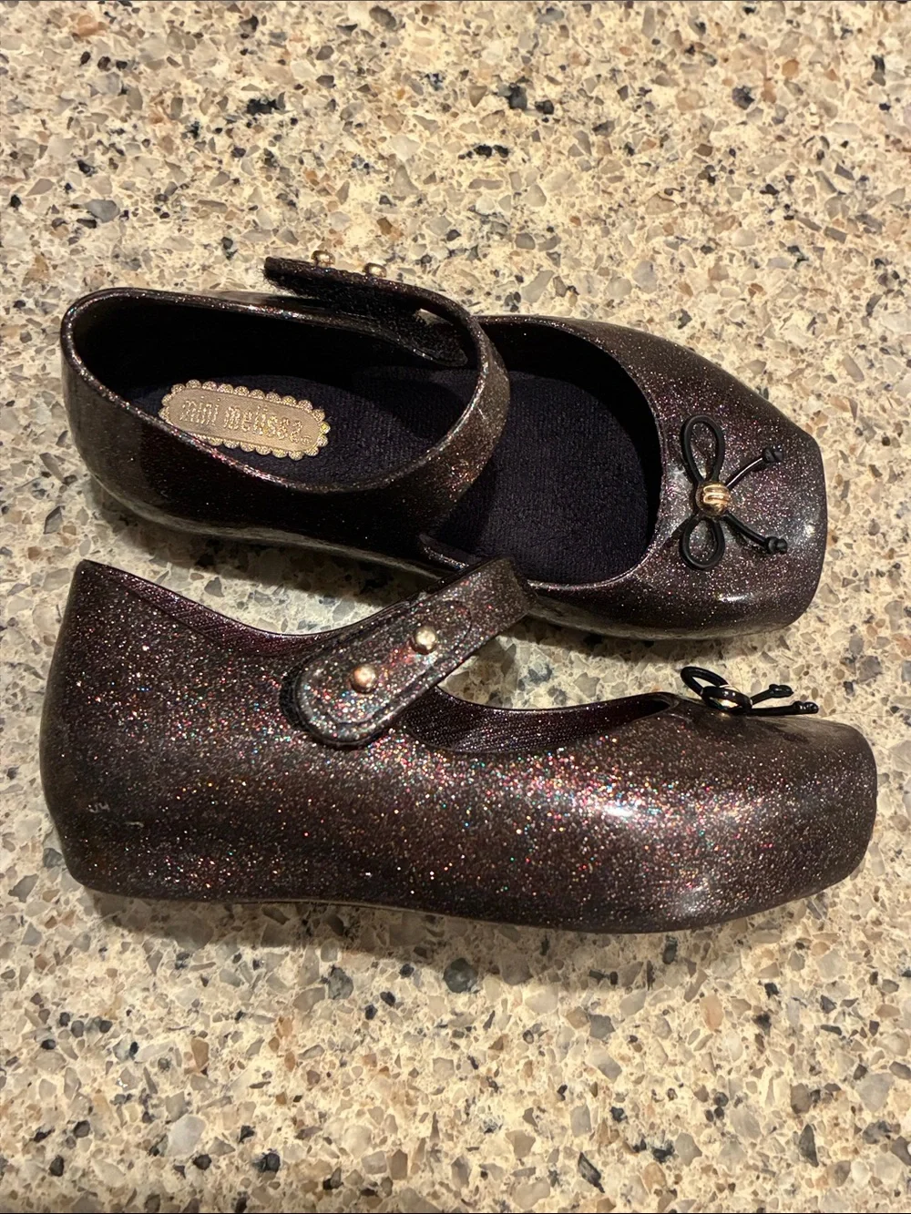 TODDLER MINI MELISSA 31465 BALLET SP BB MARY JANE FLAT 03800 MULTICOLOR GLITTER